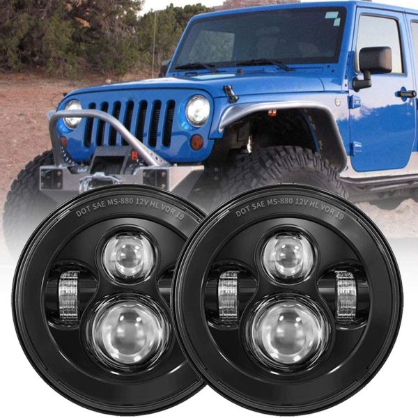 Jeep Wrangler Jk Halo Headlights Dot Emark Jk Halo Led