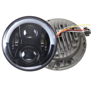 72W 7 inch Half Halo Led Headlights for Jeep Wrangler TJ 1997-2006 with High Low Beam DRL Turn Signal