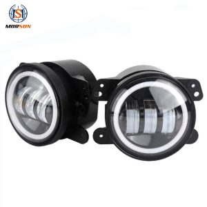 For Jeep JK TJ LJ 4'' halo fog lamp for grand cherokee auto parts led fog lights for Dodge car accessories