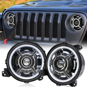 High brightness 9 inch led headlight conversion kit for jeep wrangler jl 2018-up