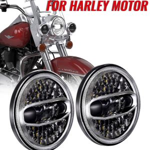 New 7 Inch Led Projector Harley Davidson Headlight 108W DOT E9 Led Motorcycle Headlight for Harley